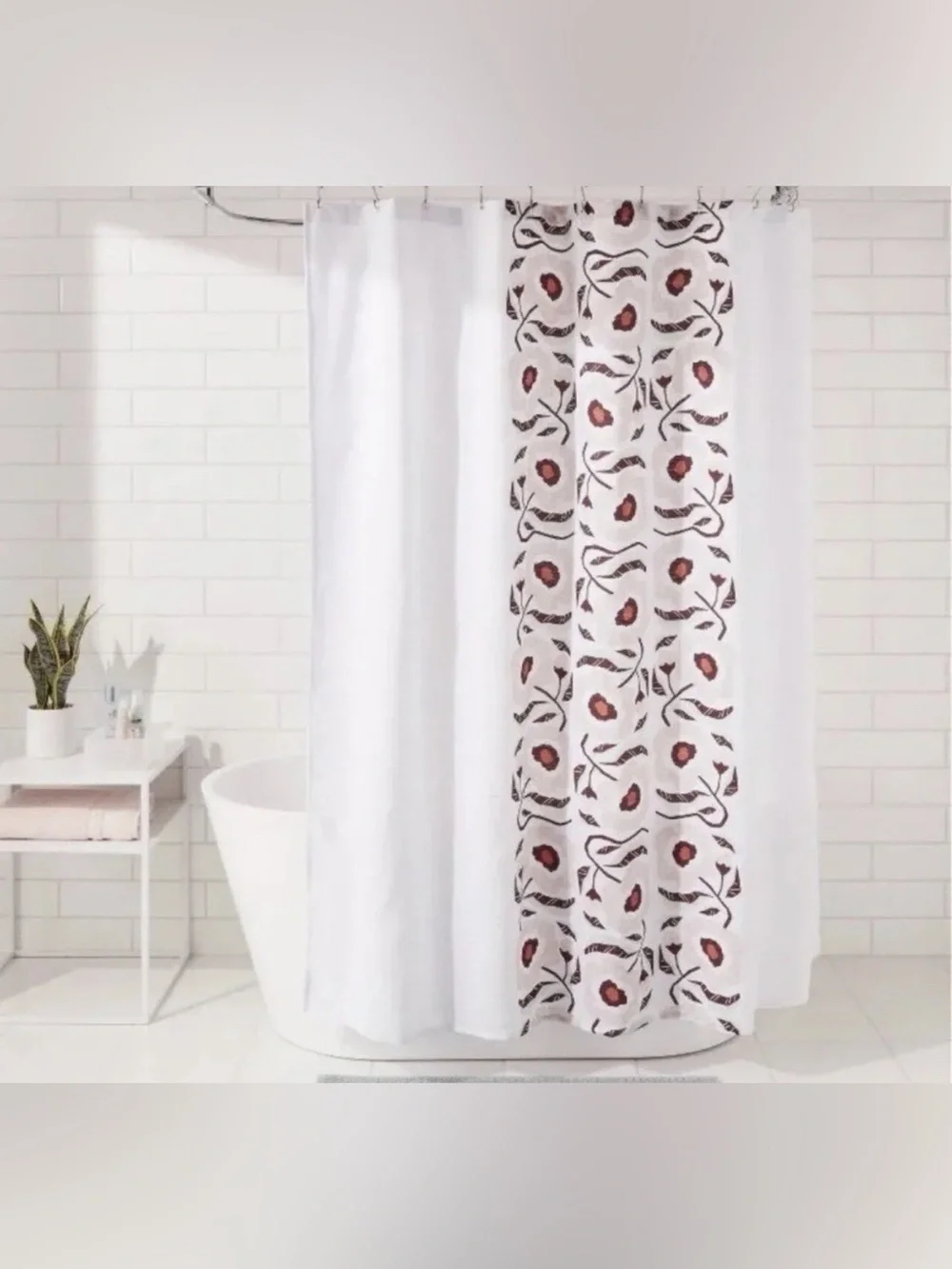 Target Room Essentials Folk Floral Shower Curtain